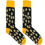 Black And Yellow Beer Socks