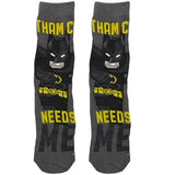 Black Batman Lego Short Crew Socks