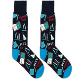Black Best Teacher Socks