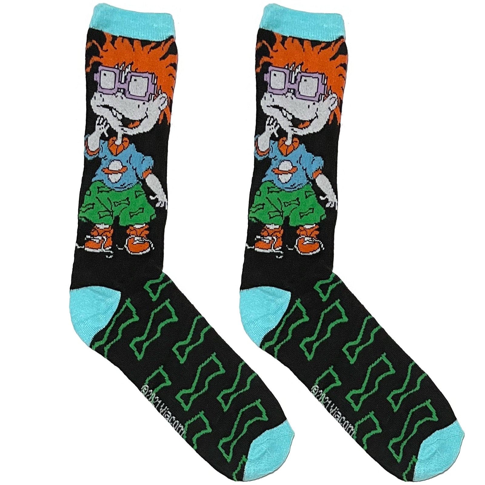 Black Chuckie Finster Short Crew Socks