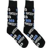 Black Hockey Dad Socks