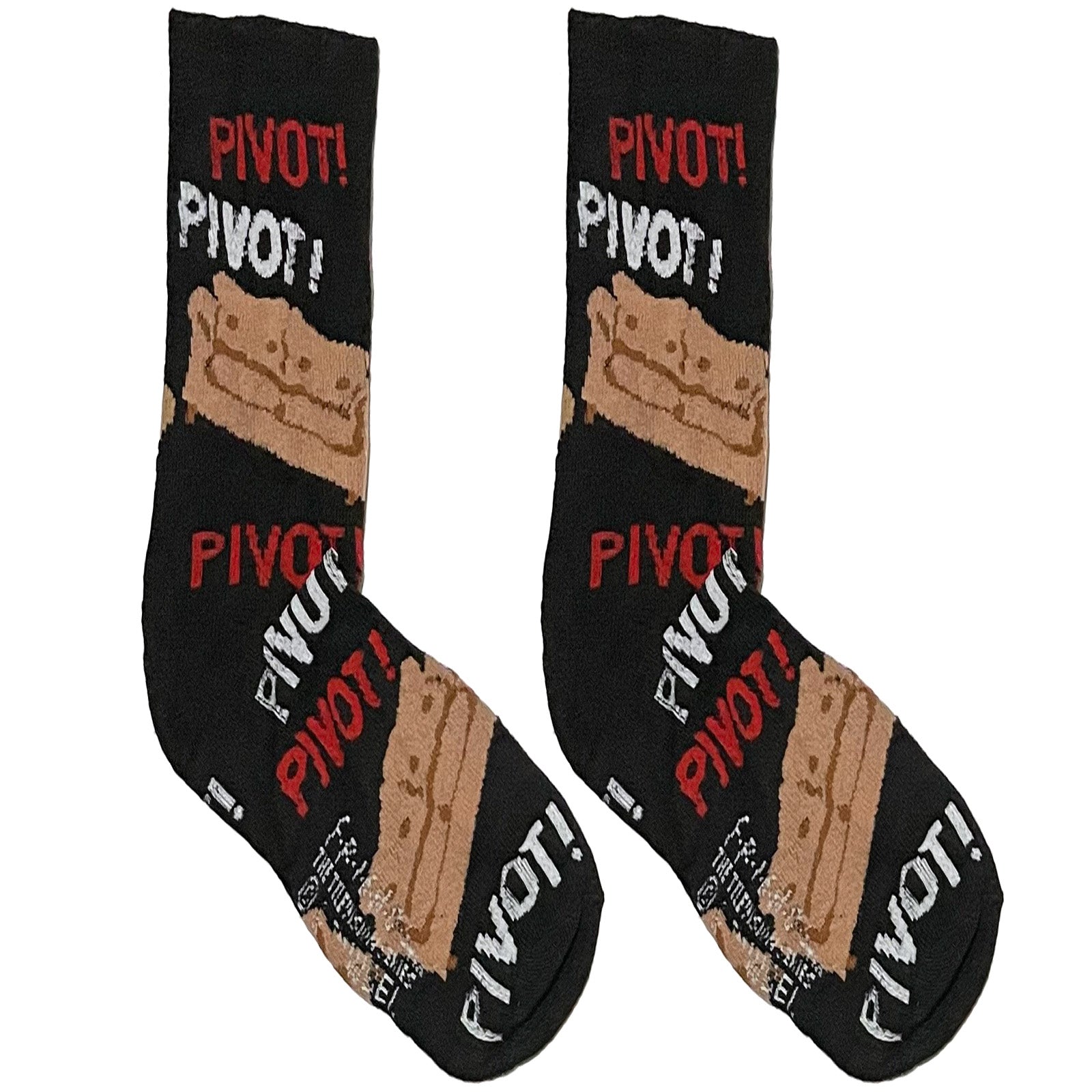 Black Pivot Couch Short Crew Socks