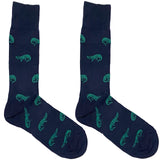 Blue Alligator Socks