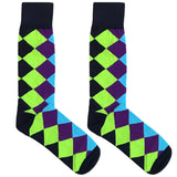 Blue And Green Pattern Socks