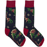 Blue And Red Dinasour Socks