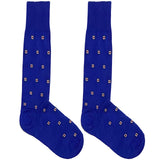 Blue And Red Polka Socks