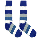 Blue And White Stripe Socks