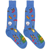 Blue Barbeque Socks