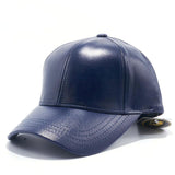 Blue Leather Cap