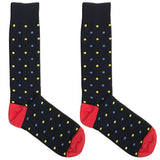 Blue Colorful Polka Socks