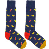 Blue Hot Dog Socks