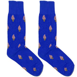 Blue Ice Cream Cone Socks