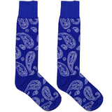 Blue Paisley Socks