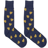 Blue Pizza Love Socks