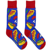 Blue Pizza Lover Socks