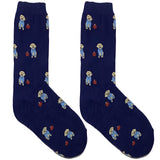 Blue Puppy Short Crew Socks