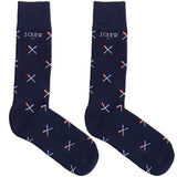 Blue Rowing Socks