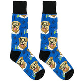 Blue Scientist Dog Socks