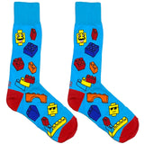 Blue Lego Socks