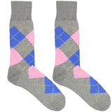 Blue And Pink Diamond Socks