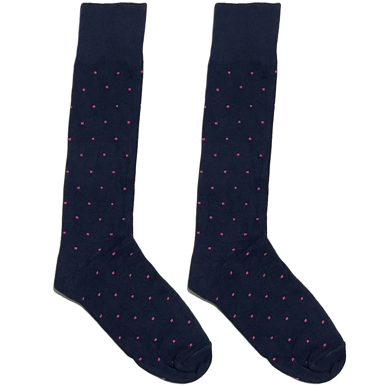 Blue And Pink Polka Socks