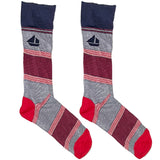 Blue And Red Stripes Socks