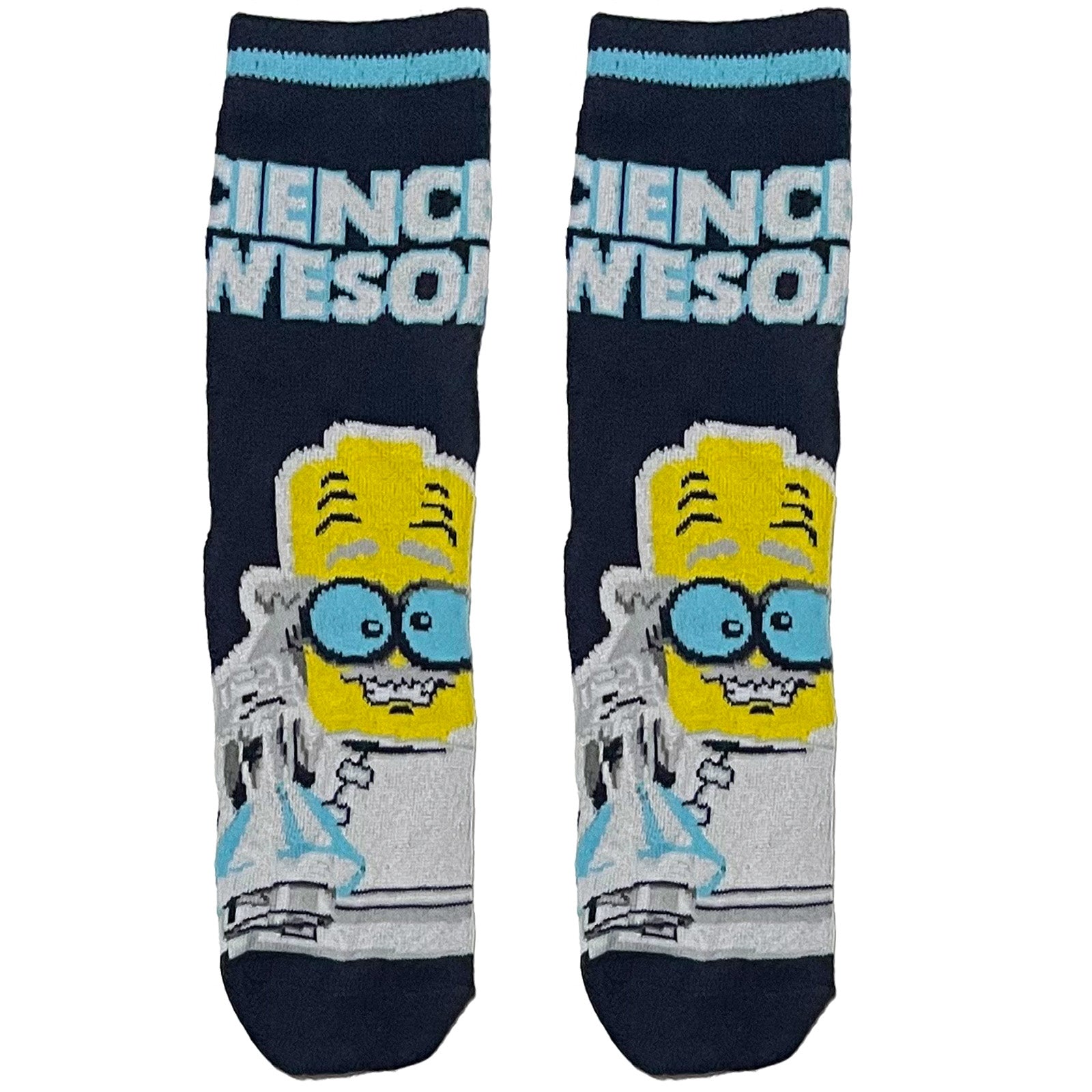 Blue And Yellow Old Lego Character Ankle Socks