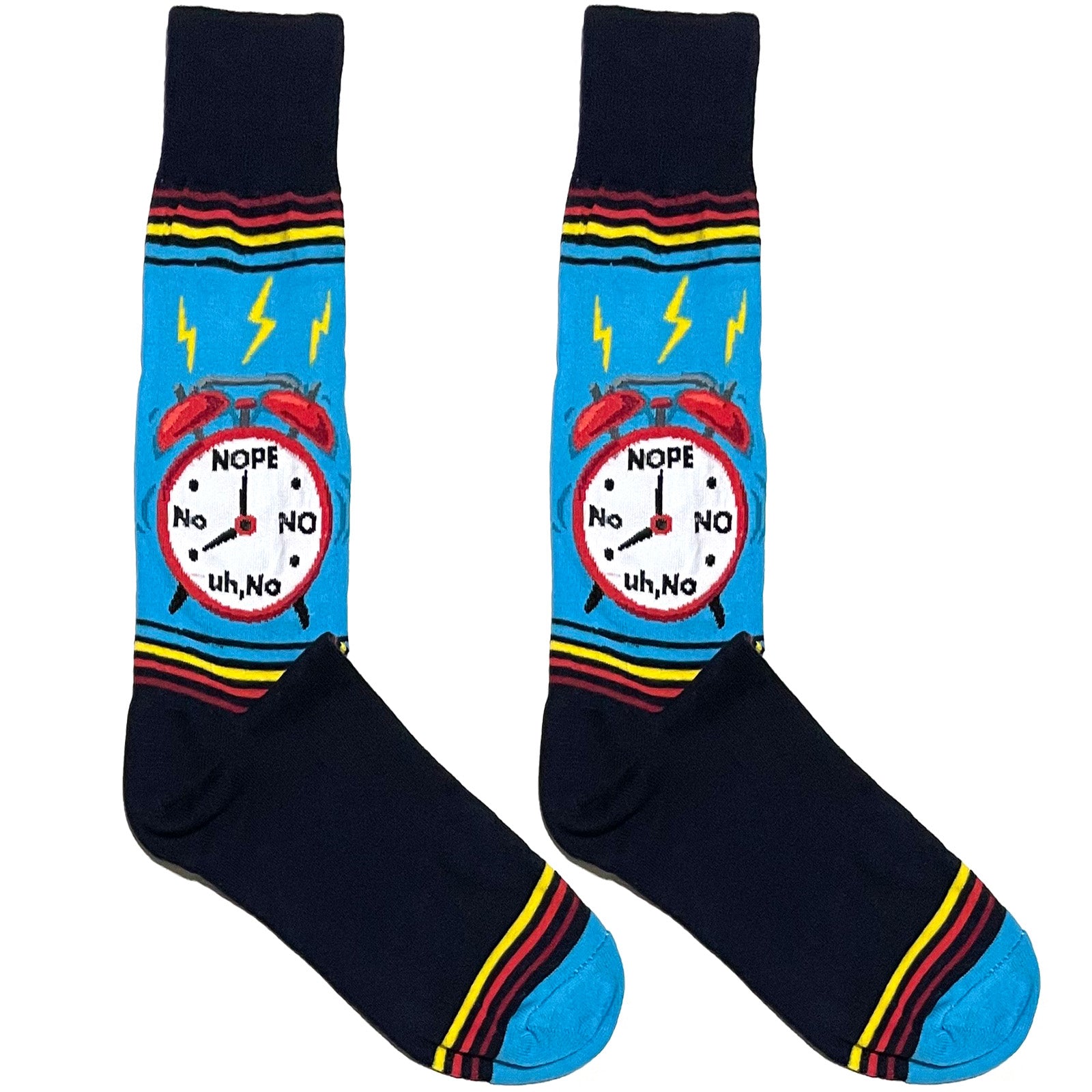 Blue Clock Socks