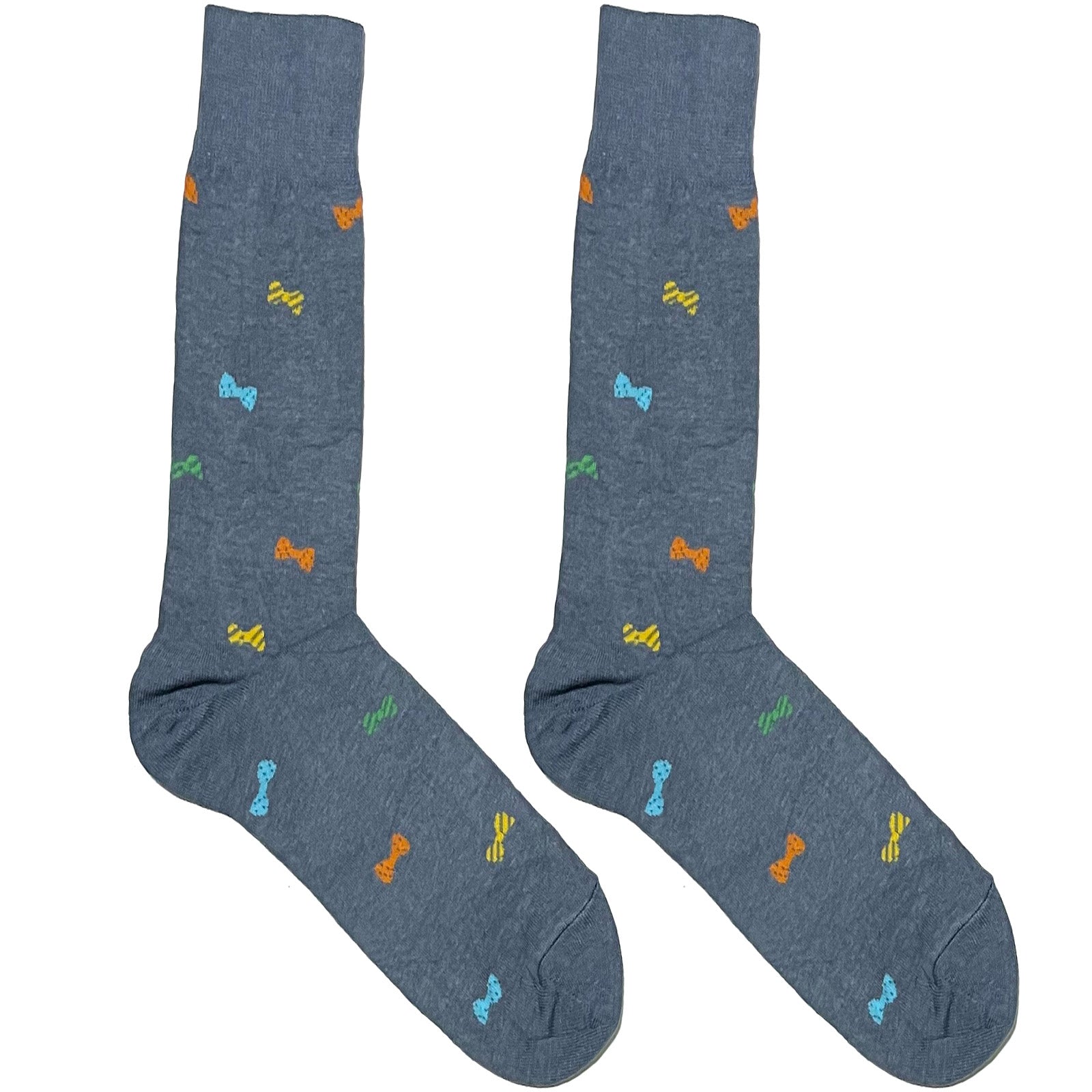 Blue Multicolor Bows Socks