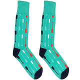 Blue Multicolor Sticks Socks