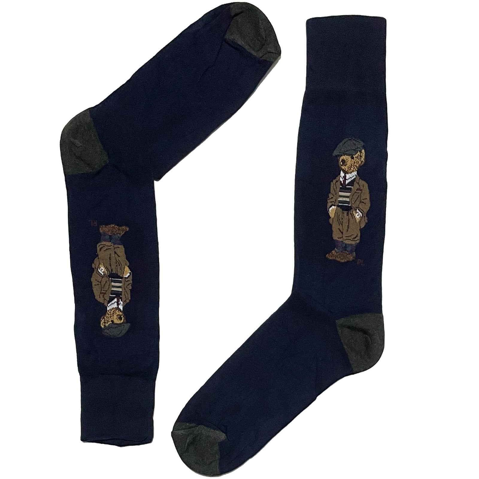 Blue RL Polo Bear Hat Socks
