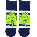 Blue Rick And Morty Ankle Socks