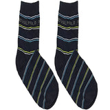 Blue Royal Polo Stripes Short Crew Socks