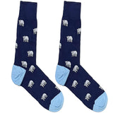 Blue Snow Bear Socks