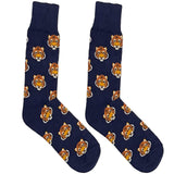 Blue Tiger Face Socks
