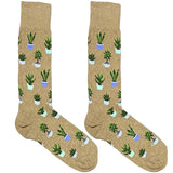 Brown Cactus Plant Socks