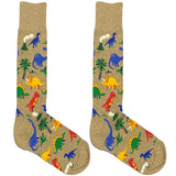 Brown Dinasour World Socks