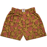 Brown Floral Cotton Boxers