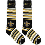 Brown Stripe Saints Socks