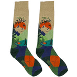 Brown Take A hike Socks