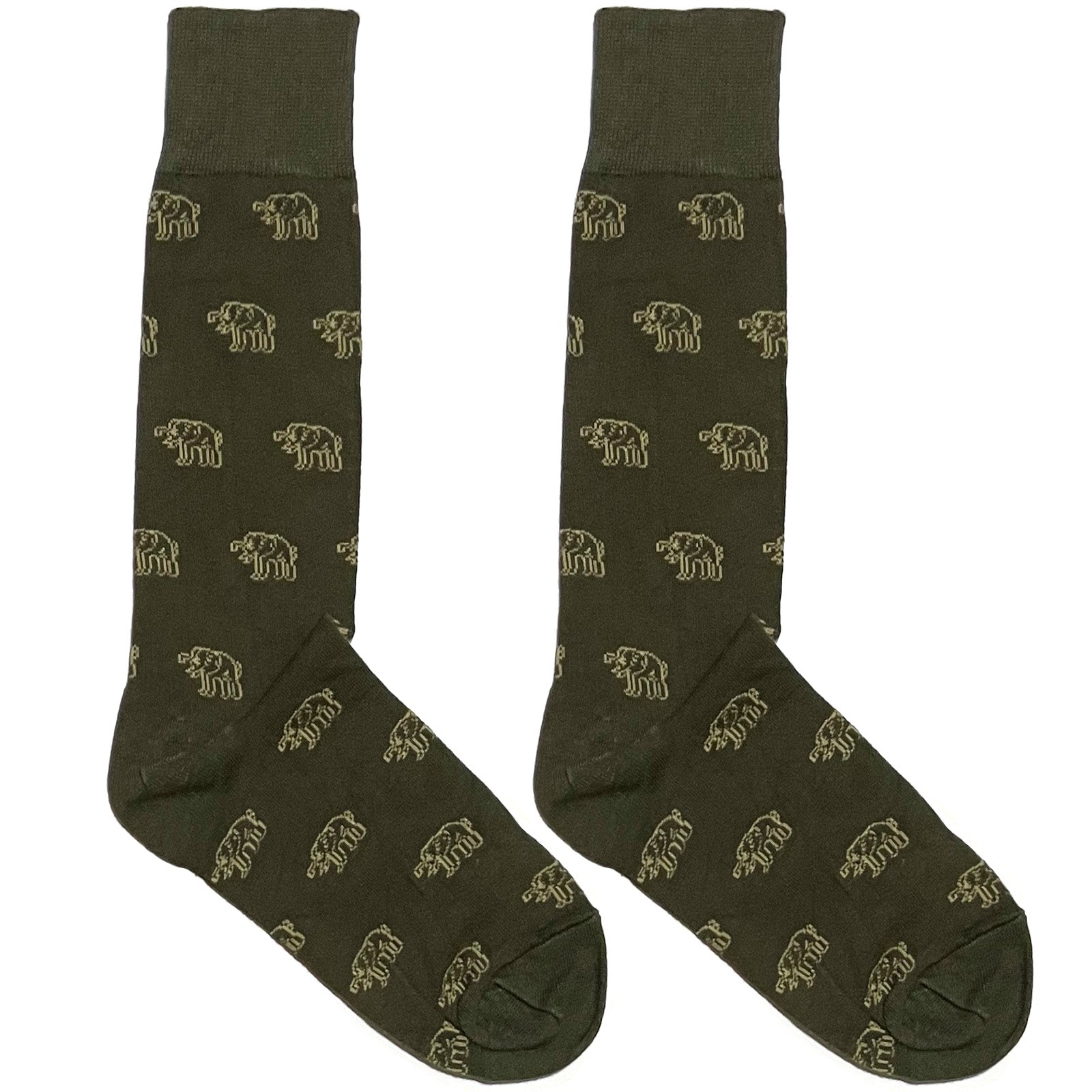 Brown Elephant Socks