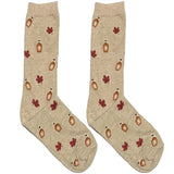 Brown Flake And Drink Short Crew Socks