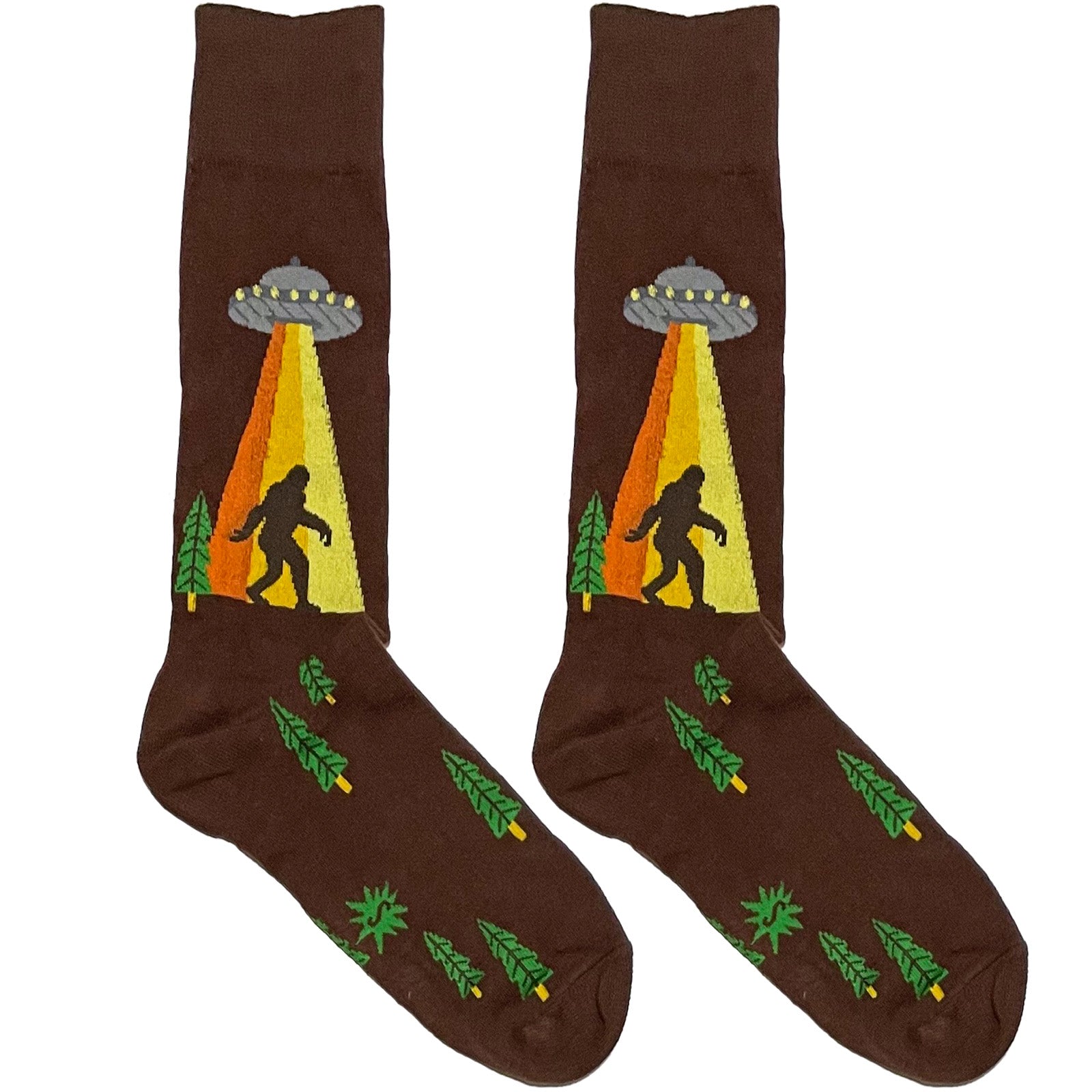 Brown Ufo Ape Socks
