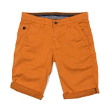 Orange Cotton Shorts