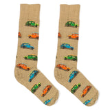 Blue and Orange Car Socks