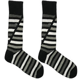 CK Black And White Diagonal Stripe Socks