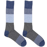 CK Blue And Grey Stripe Socks