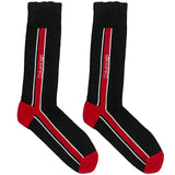 CK Red And Black Middle Stripe Socks