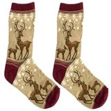 Christmas Deer Crew Socks