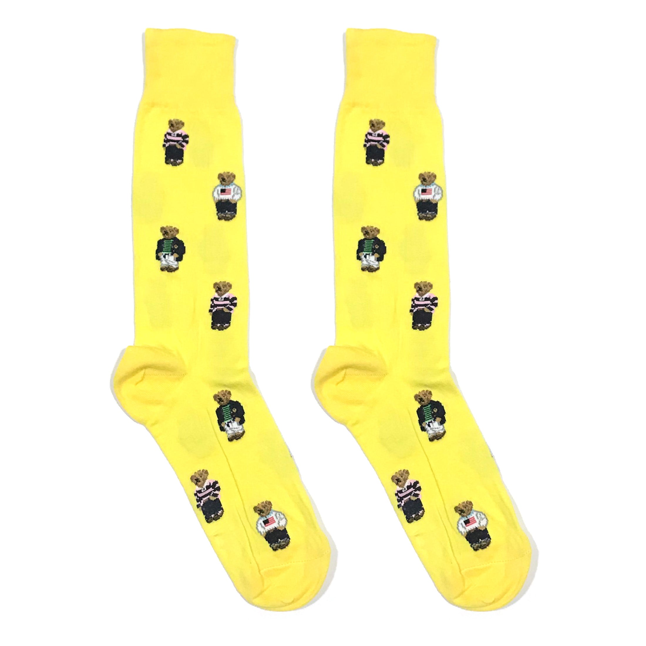 Yellow Teddy Socks